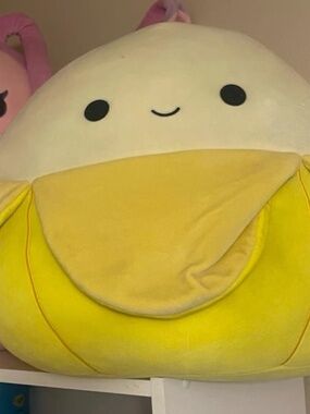 Squishmallow Banana Plush Large Kawaii Stuffed Animal Yellow Soft Toy